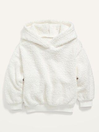 Cozy Sherpa Pullover Hoodie for Toddler Girls | Old Navy (CA)