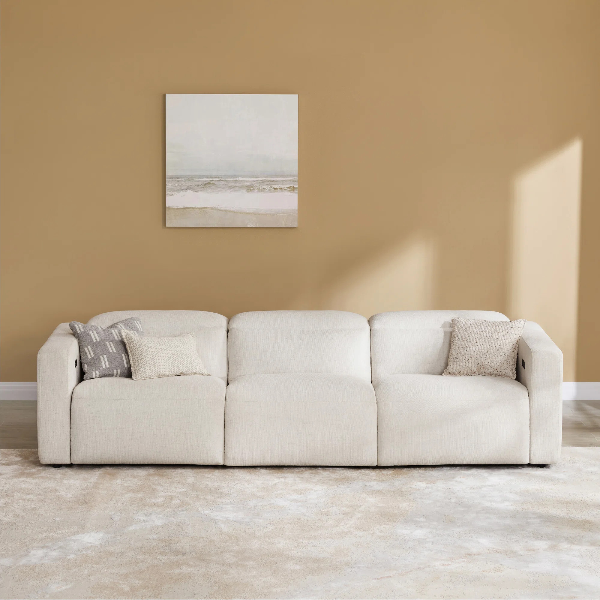 117'' Wide Upholstered Reclining Sofa | Wayfair North America