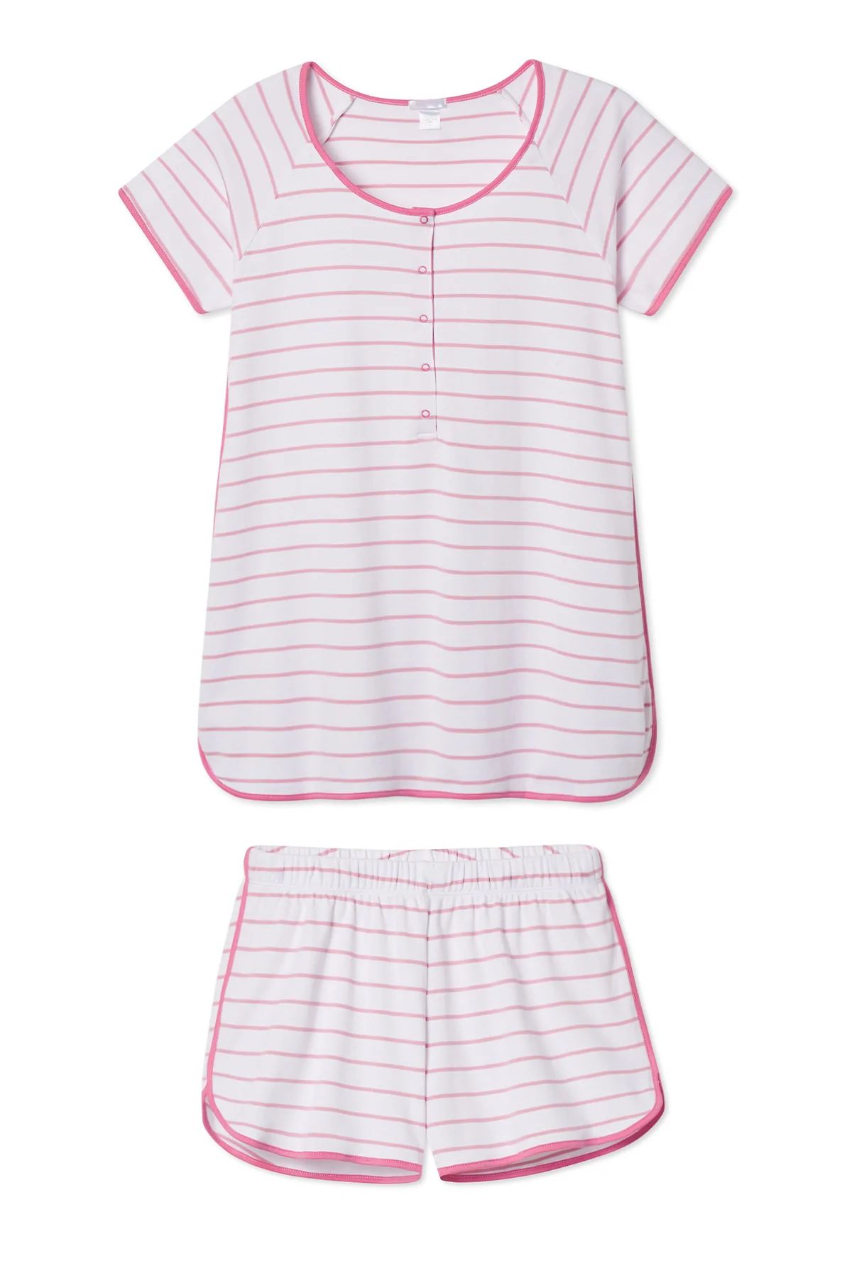 Pima Maternity Shorts Set in Hydrangea | LAKE Pajamas