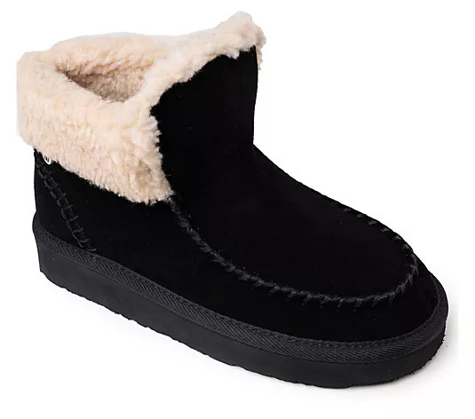 Make Your Selection: Minnetonka Women's Chandra Suede Berber Lined Ankle Boots | QVC
