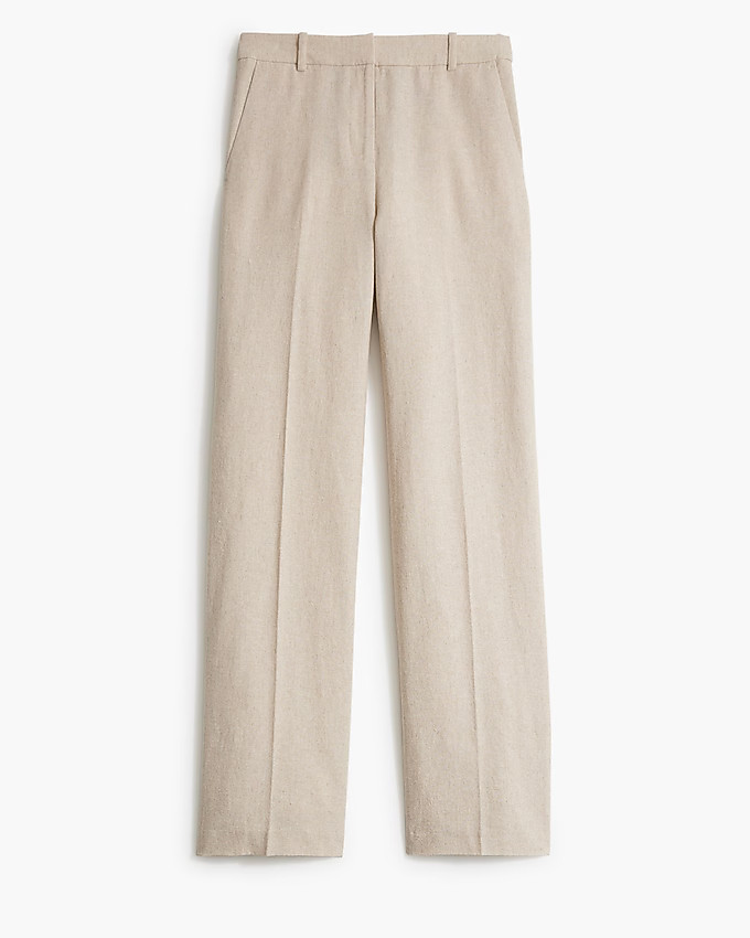 Linen-blend Remy high-rise wide-leg pant | J.Crew Factory