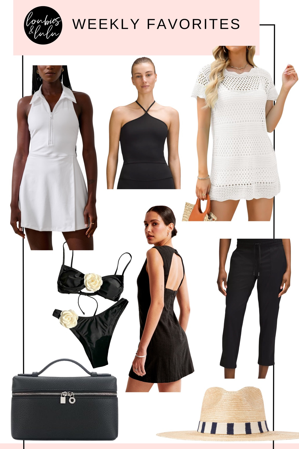 Weekly faves! Rose bikini + coverup under $35, Abercrombie linen and active dresses, lululemon joggers and tank for travel/ lounge, 

#LTKActive #LTKFindsUnder100 #LTKOver40