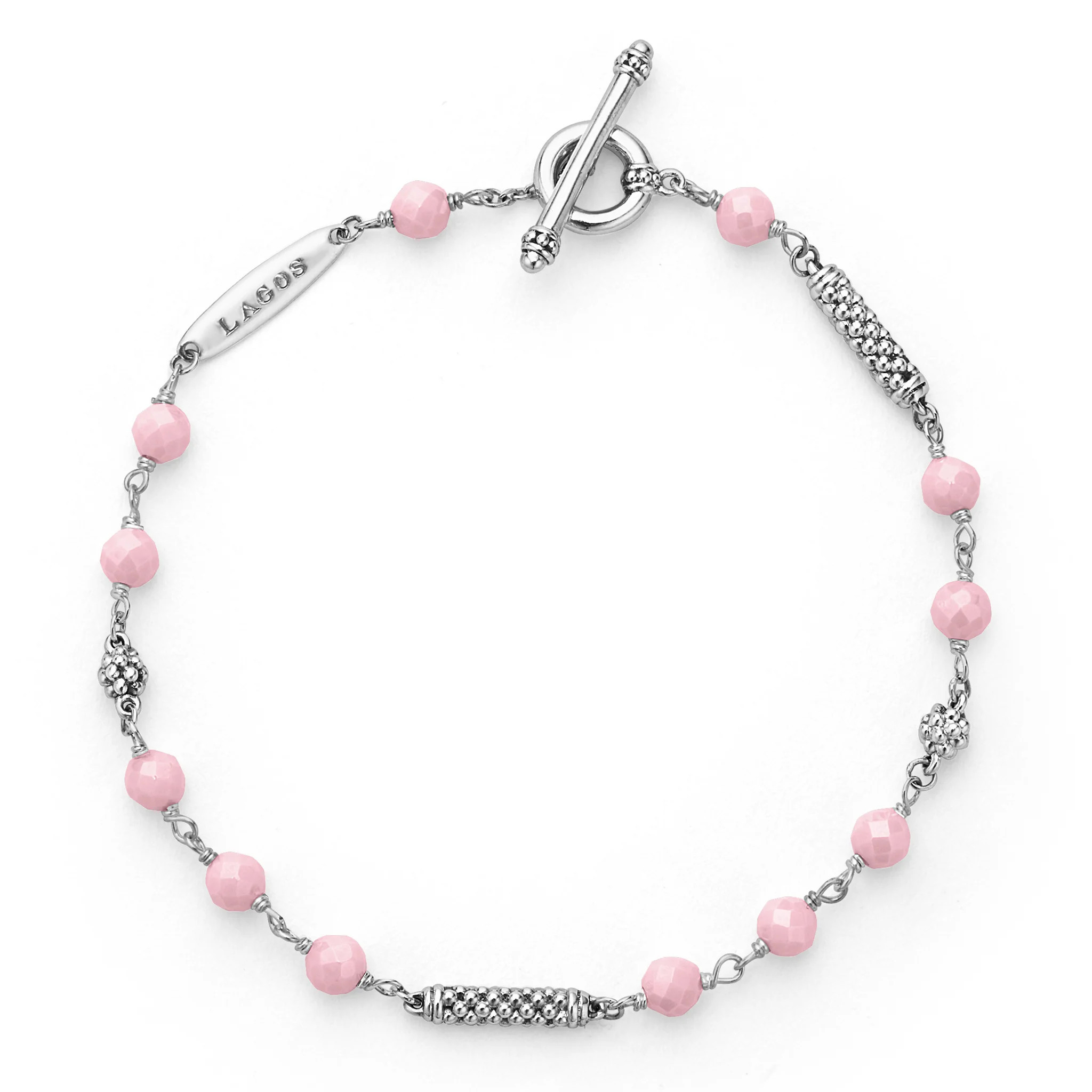 Caviar Icon Pink Ceramic Beaded Bracelet | Little Switzerland