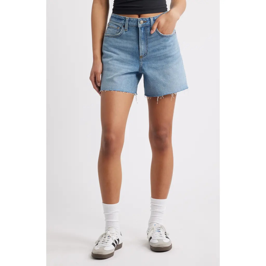 BP. '90s High Waist Cutoff Denim Shorts in Bruno 90's Wash at Nordstrom, Size 31 | Nordstrom