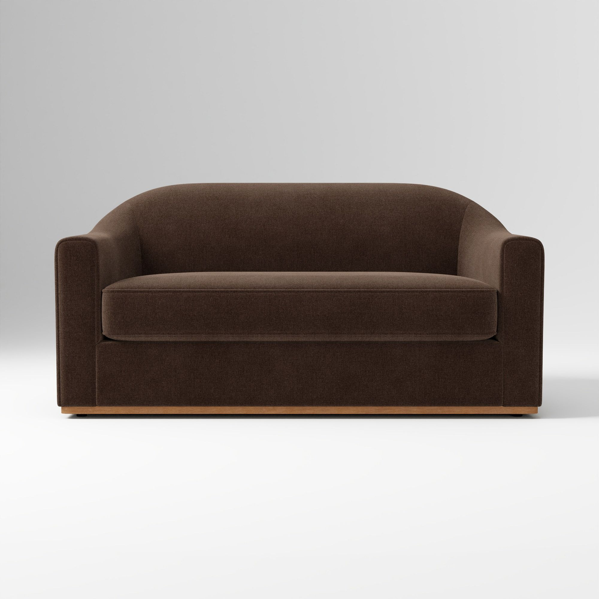 Bennett 60in Sofa Bench, Performance Modern Chenille Espresso, Cool Walnut | West Elm (US)