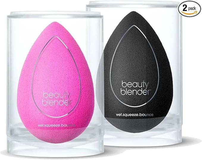 Beautyblender Original Pink & Pro Black Sponges, Pack of 2 | Super-soft blending foam for foundat... | Amazon (US)