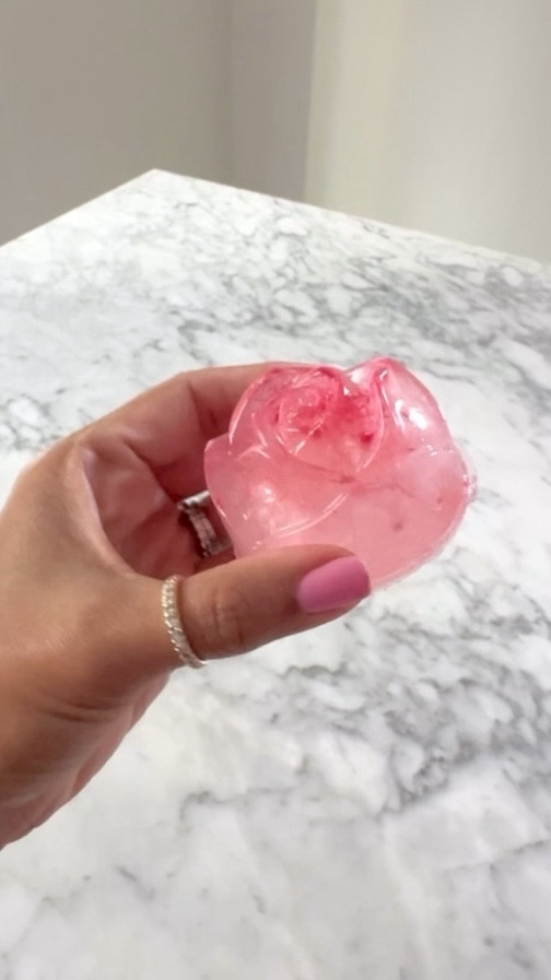 COCKTAILS: these rose ice cubes are the easiest way to make your cocktails pretty and aesthetic! Add juice or sprinkle in edible glitter for more color and depth! #cocktail #icecube #drinks #happyhour

#LTKWatchNow #LTKParties #LTKHome