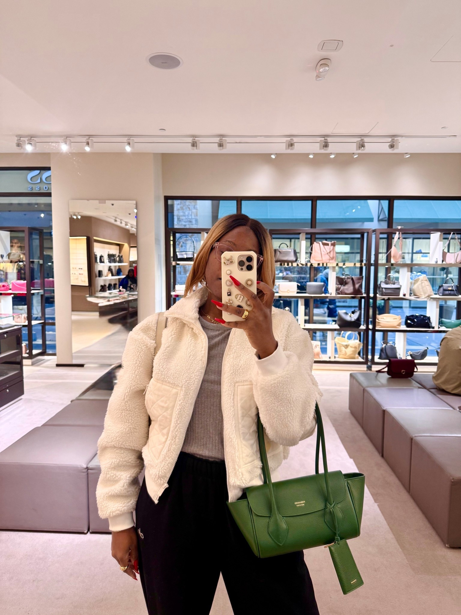 I really love this bag but it didn’t come home with me :) I needed to sleep on it. This shade of green is absolutely stunning. It will be a great gift to myself 🤭

#LTKootd #LTKGiftGuide #LTKHoliday