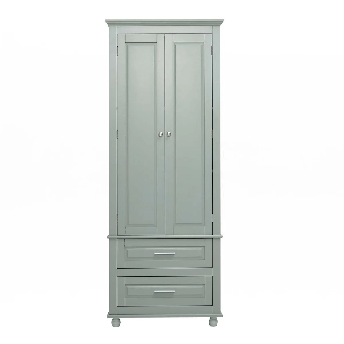 Tall Storage Cabinet With Two Drawers | Wayfair North America