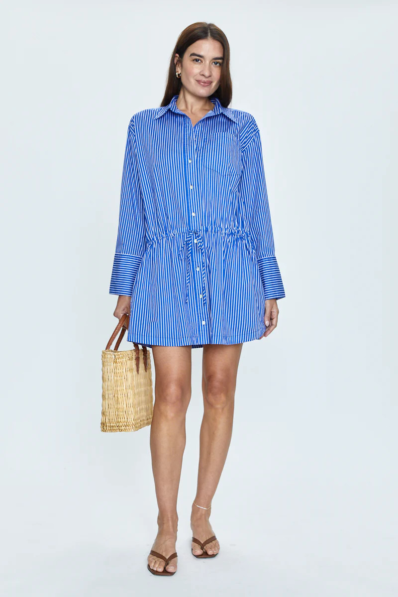 Lucinda Dress - Ultramarine Stripe | Pistola Denim