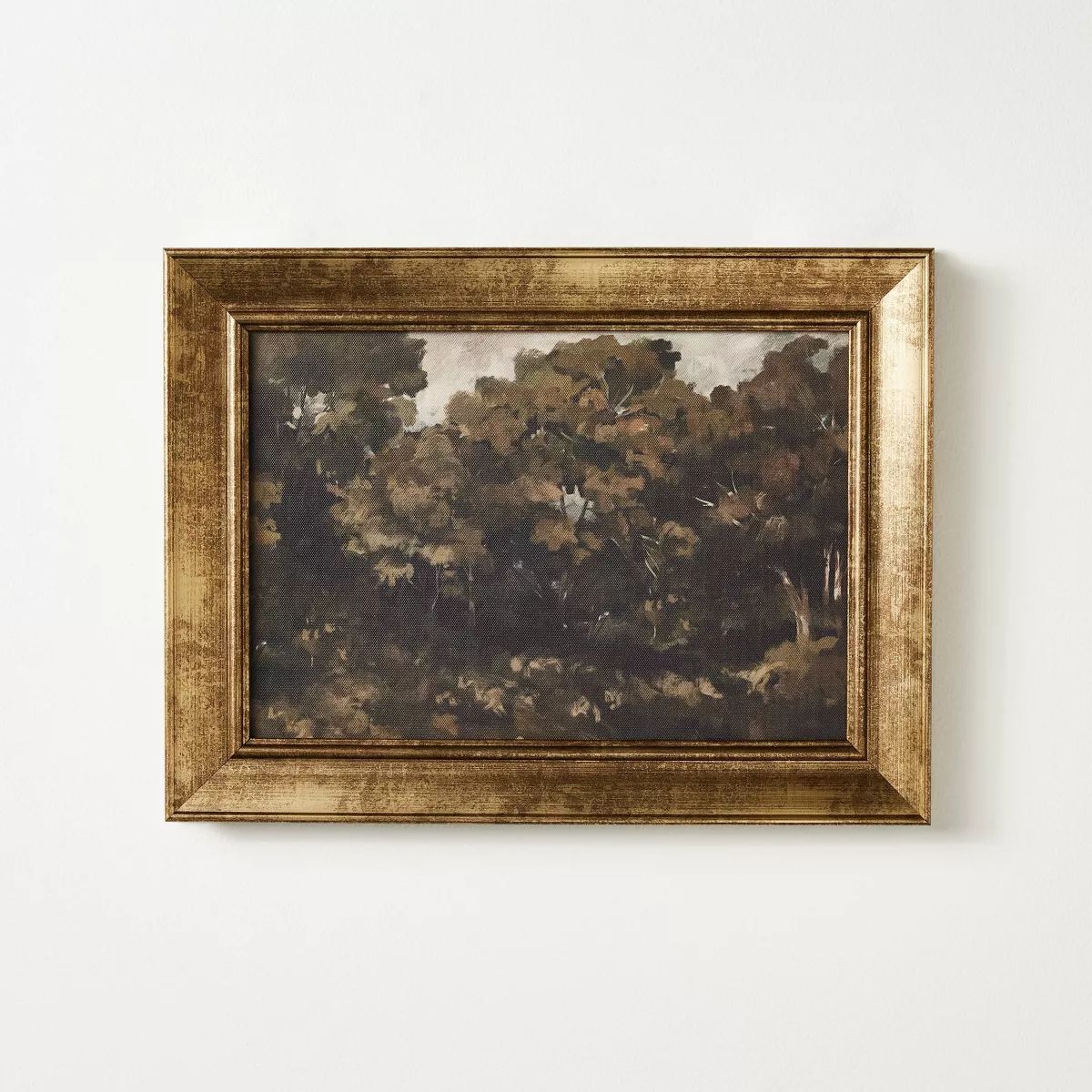 16"x12" Moody Trees Framed Wall Canvas Board - Threshold™ designed with Studio McGee | Target