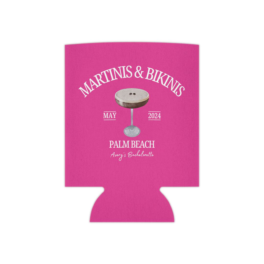 CUSTOM Espresso Martini Custom Koozie Hot Pink - Etsy | Etsy (US)