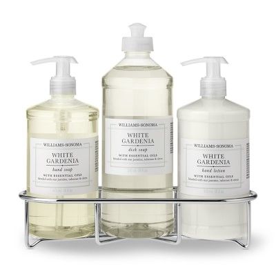 Williams Sonoma White Gardenia Hand Soap & Lotion 4-Piece Kitchen Set | Williams-Sonoma