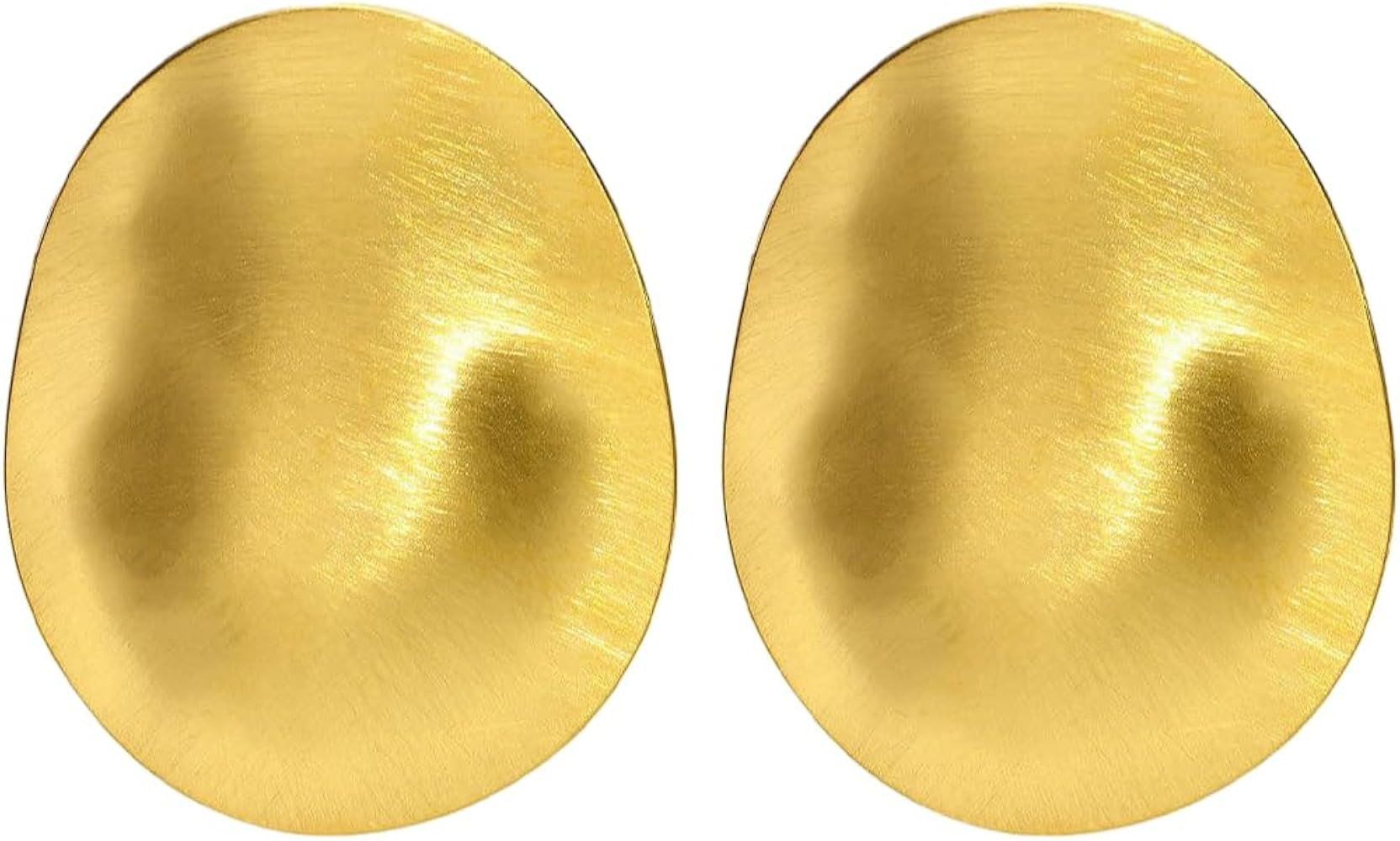 Joyería creativa de acero inoxidable cepillado en la parte trasera de oro | Amazon (ES)