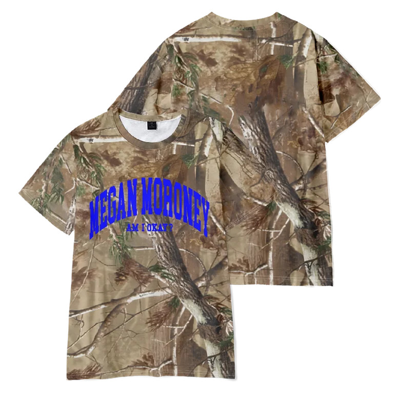 Megan Moroney Merch Am I Okay? Real Tree Camo T-shirt Fashion t shirt Men Women Short Sleeve Tee ... | Walmart (US)