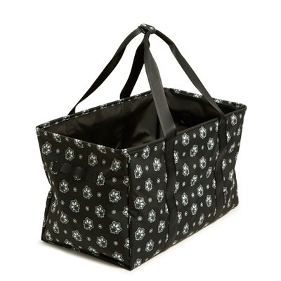 Vera Bradley Women's Large Car Tote Bandana Paisley - Silver and Black | Target