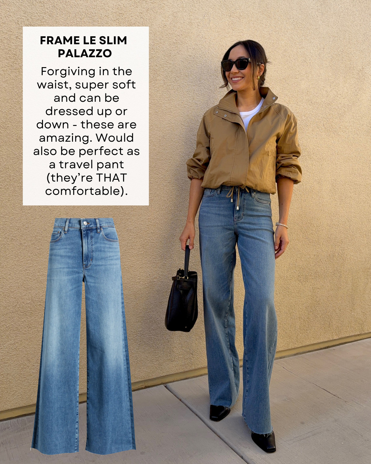 Frame le slim palazzo jeans 

designer denim / frame jeans / elevated style / style over 30

#LTKootd #LTKSeasonal