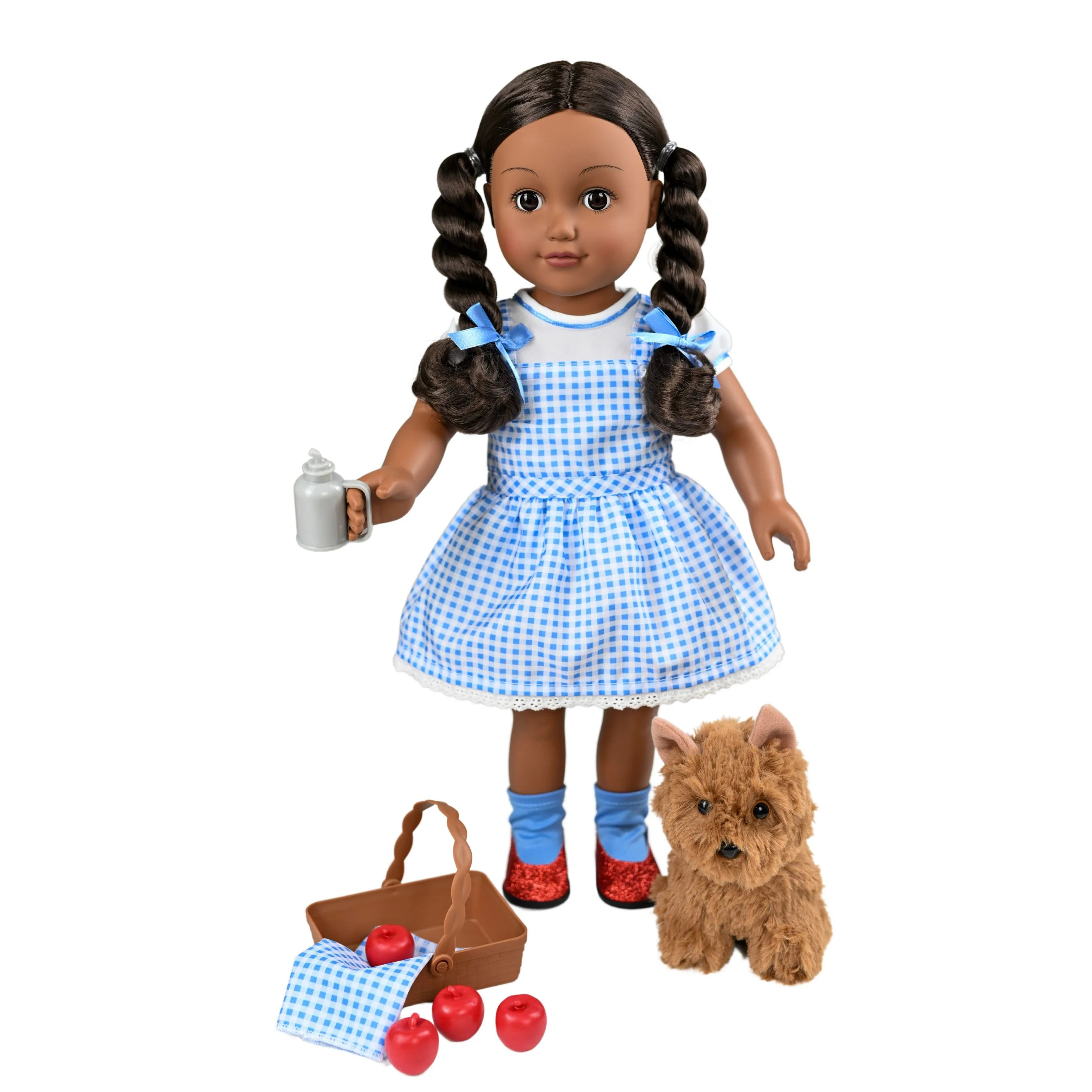 My Life As Wizard of Oz Dorothy Posable 18-inch Doll, Dark Brunette Hair, Dark Brown Eyes | Walmart (US)
