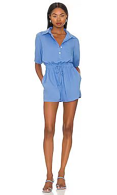 Tularosa Kendra Romper in Blue from Revolve.com | Revolve Clothing (Global)