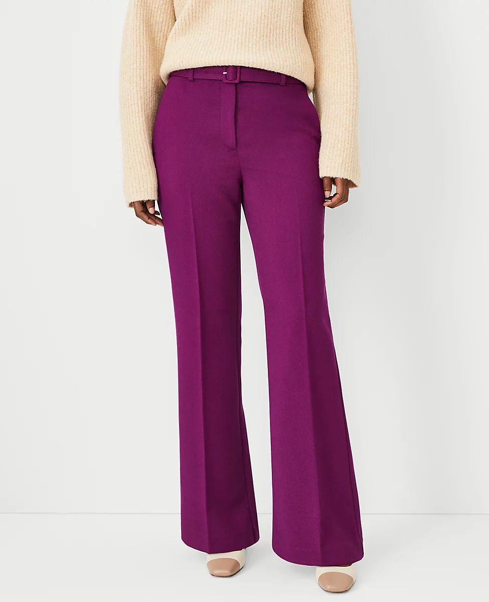 The Belted Boot Pant in Stretch Twill | Ann Taylor (US)