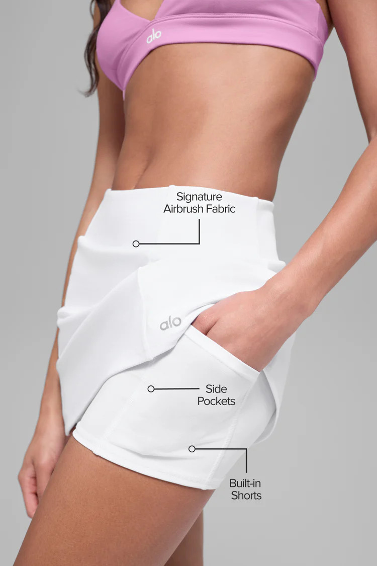 Airbrush High-Waist Good Form Tennis Skirt | Alo Yoga (US)