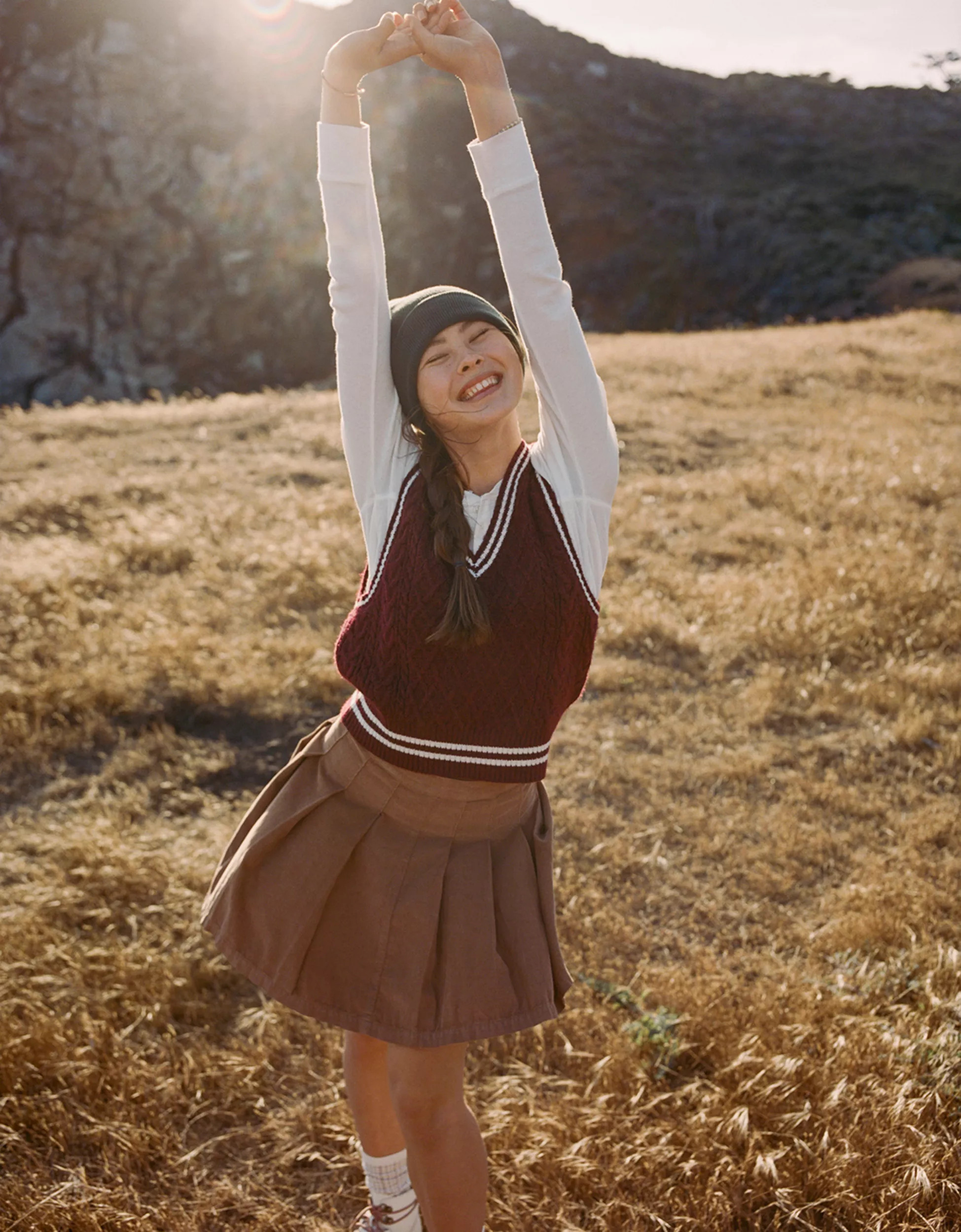 AE High-Waisted Pleated Skirt | American Eagle Outfitters (US & CA)