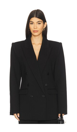 Stefania Blazer in Black | Revolve Clothing (Global)