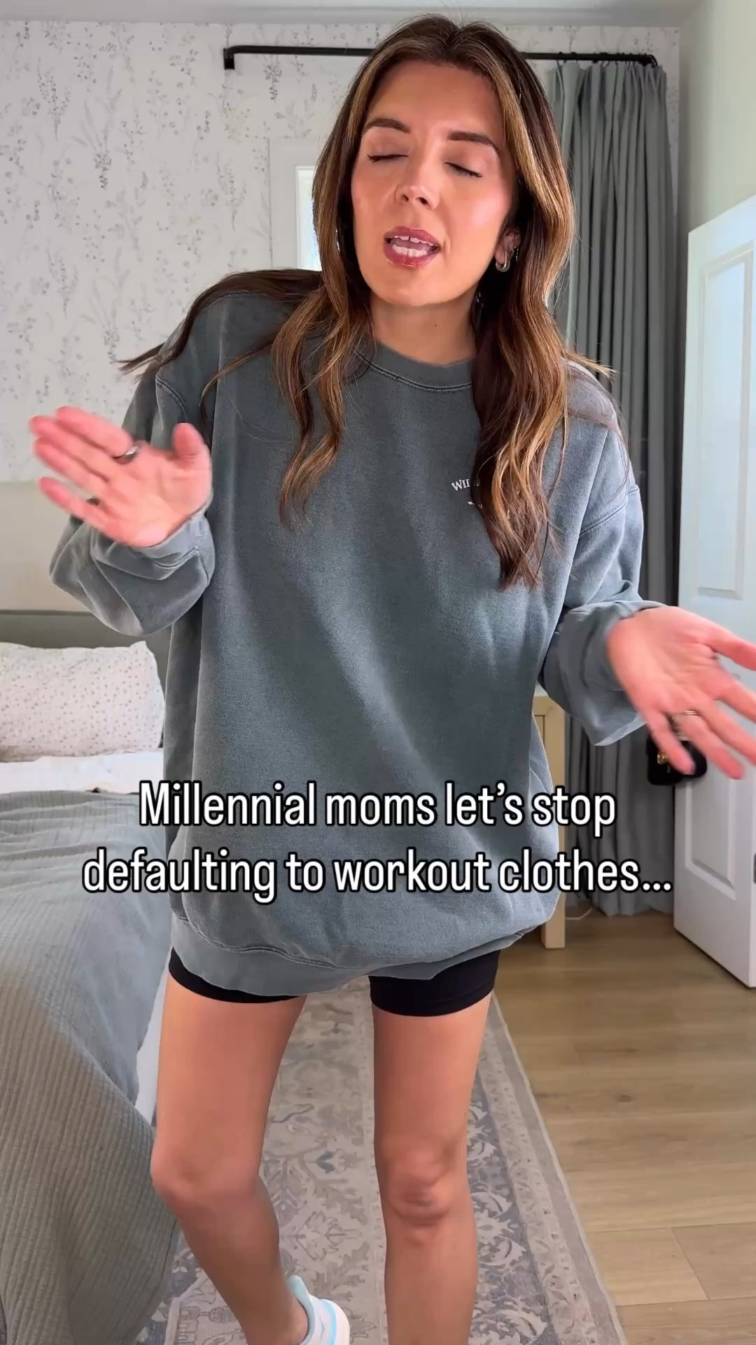 Millennial mom uniform for spring and summer! Elastic shorts for moms! I’m 5’7” wearing a size small or 4. Tops in a small. 

#LTKTall #LTKSaleAlert #LTKOver40