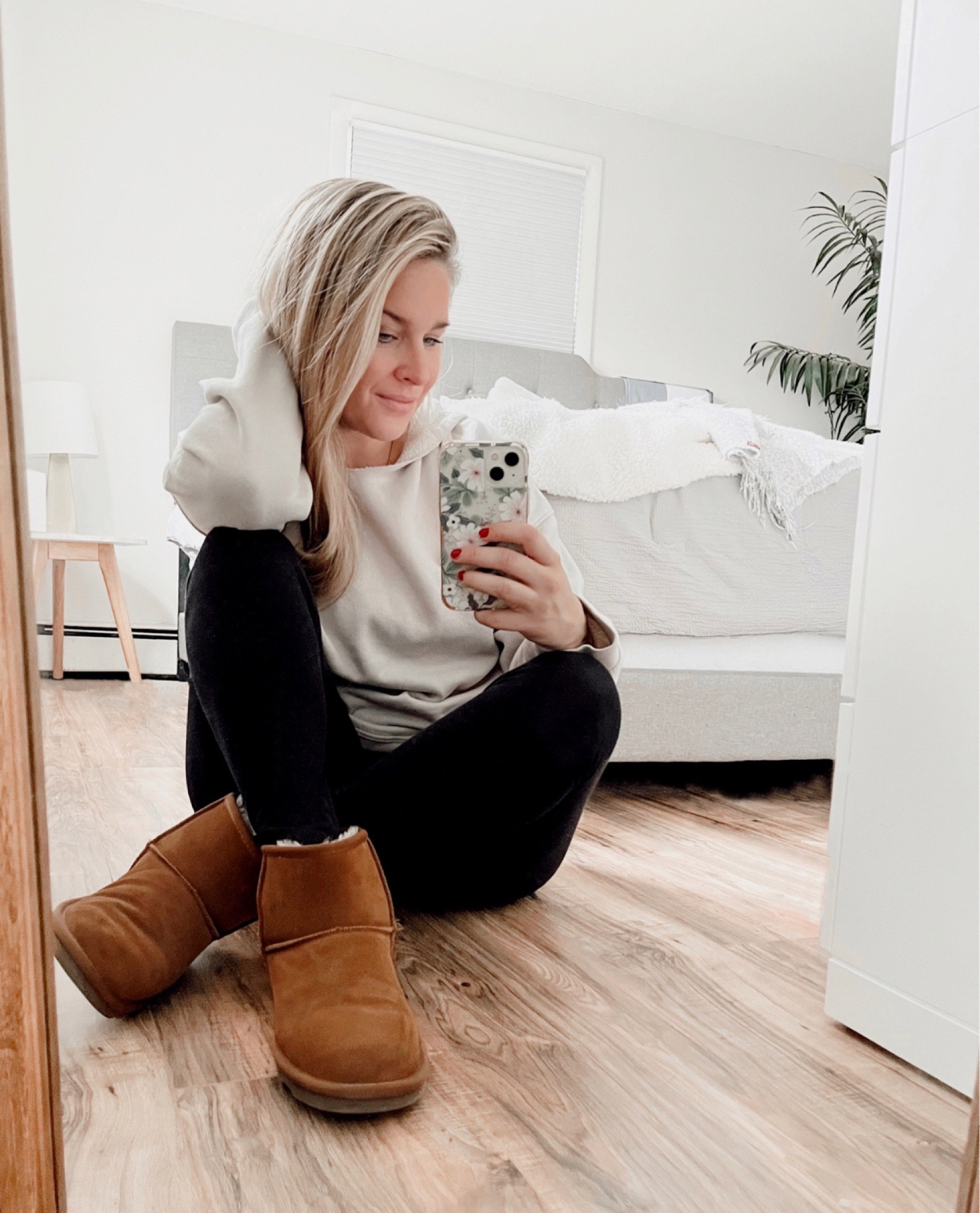 Cozy WAHM vibes! Mini ugg look alike for less, pullover fleece hooded sweatshirt & fleece lined leggings!

#LTKshoecrush #LTKunder50 #LTKstyletip