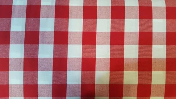 Red Large 1 Check 1 Gingham Red 1 Gingham | Etsy | Etsy (US)