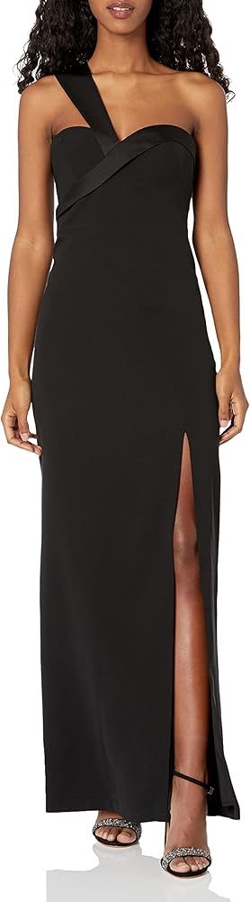 BCBGMAXAZRIA Women's Floor Length Evening Gown with Side Slit | Amazon (US)