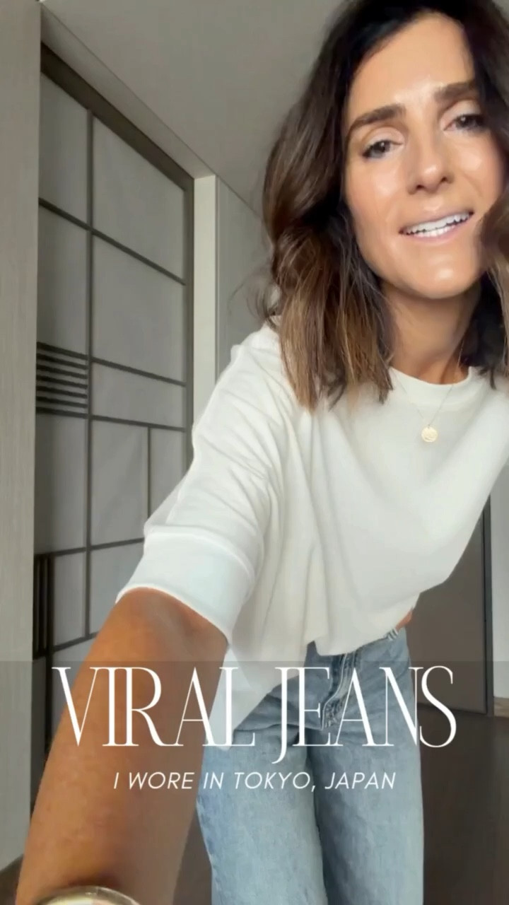 What I’m wearing in Tokyo, Japan! These jeans are absolutely comfortable. I’m just shy of 5-7” wearing the size 24 I sized down one. This tee is naturally overzied and wearing the size small from Amazon! #stylinbyaylin #aylin 

#LTKootd #LTKSeasonal #LTKTravel