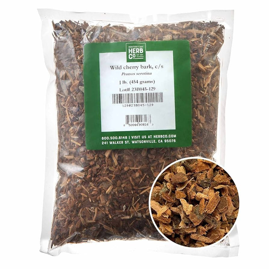 Monterey Bay Herb Co. Wild Cherry Bark | Black Cherry, Mountain Black, Choke | Used to Make Teas ... | Amazon (US)