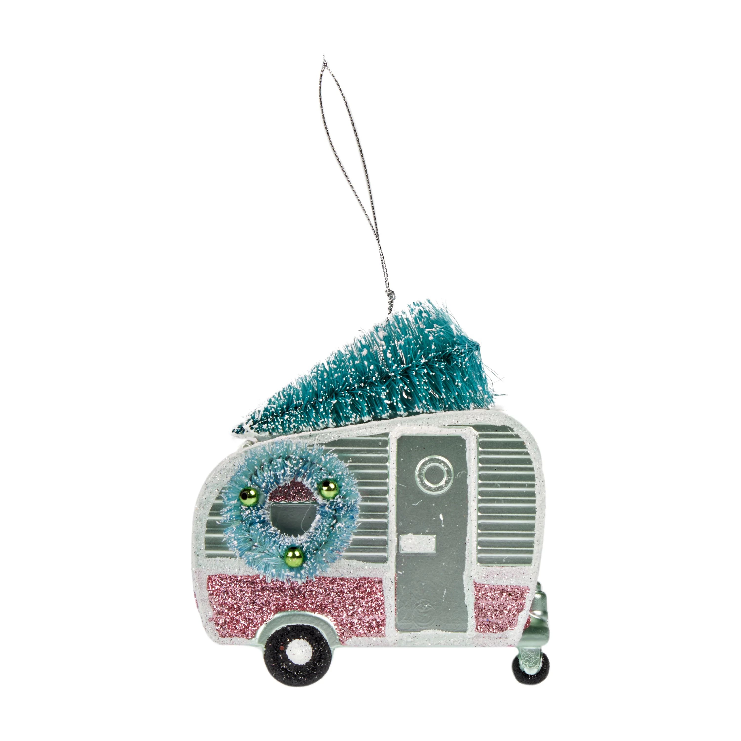 Holiday Time Pastel Camper with Tree Ornament | Walmart (US)