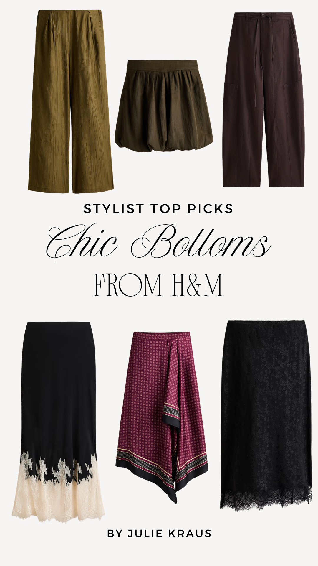 My top bottom picks from H&M right now — all under $70 and most way less. Because style isn't about a price tag, it's about how you wear it. H&M Bottoms • Stylist Picks • H&M Edit • Affordable Fashion Finds • Chic Bottoms 2026 

 #LTKSeasonal #LTKOver40