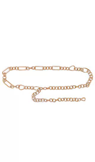 Ziba Chain Crossbody Strap in Brushed Brass | Revolve Clothing (Global)