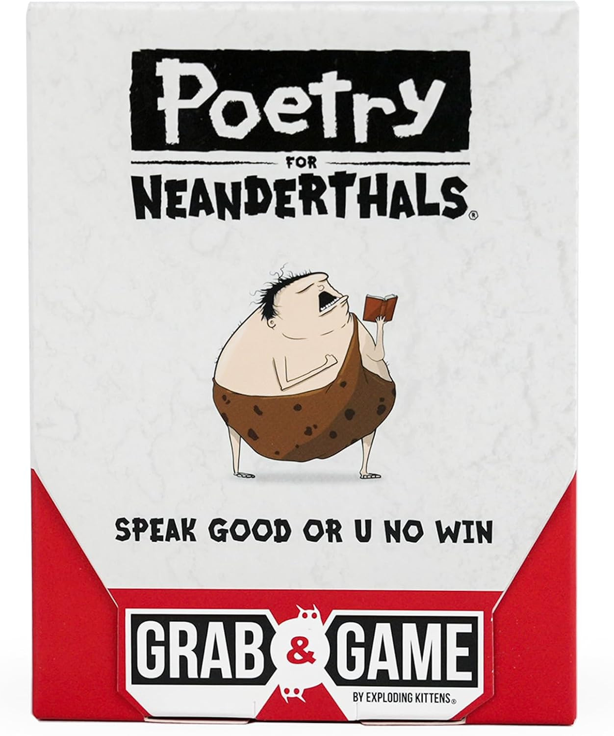 Exploding Kittens Poetry for Neanderthals Grab & Game 2+ Players - Ages 7+ - 10 Minutes to Play -... | Amazon (US)