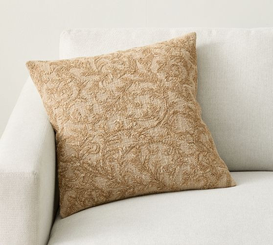 Sybil Embroidered Pillow | Pottery Barn (US)