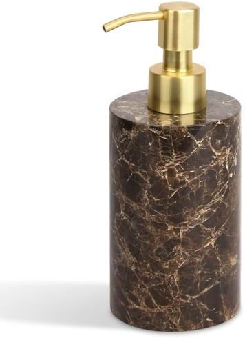Natural Marble Soap Dispenser for Bathroom and Kitchen Countertop - 5.41 Ounces Hand Lotion and L... | Amazon (US)