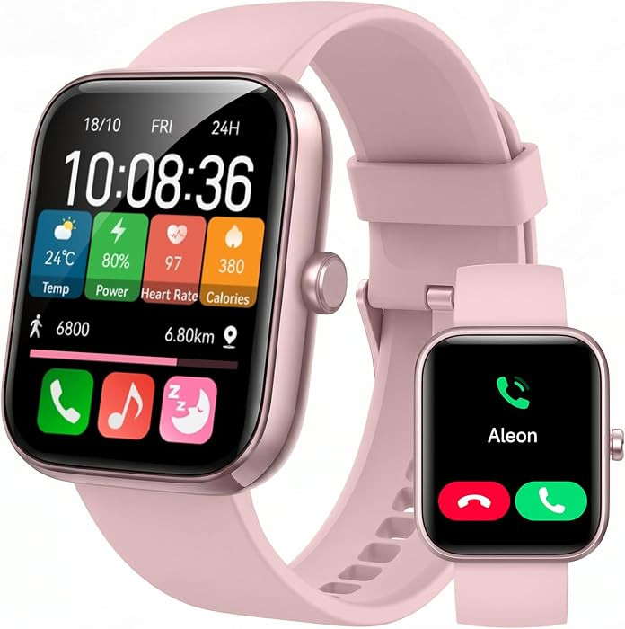 Smart Watch for Women Men with Bluetooth Call, Alexa Built-in Smartwatch, 1.83"DIY Dial Fitness W... | Amazon (US)