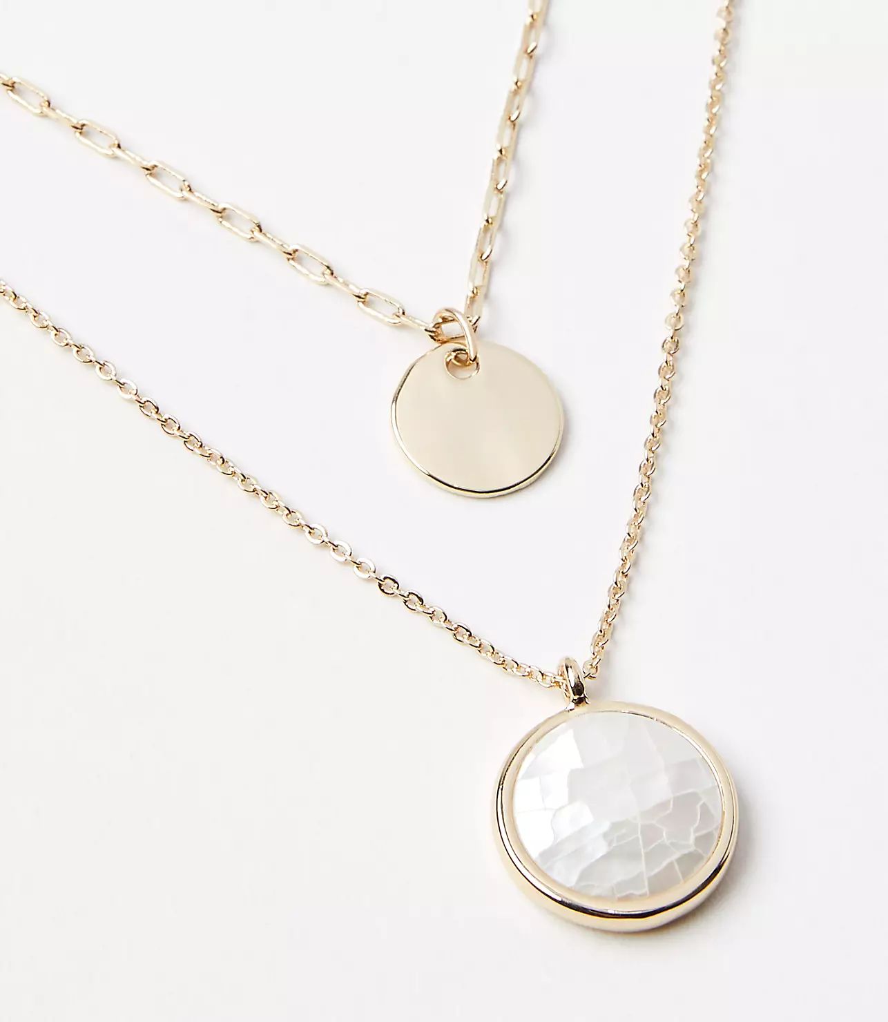 Mother Of Pearl Layered Necklace | LOFT