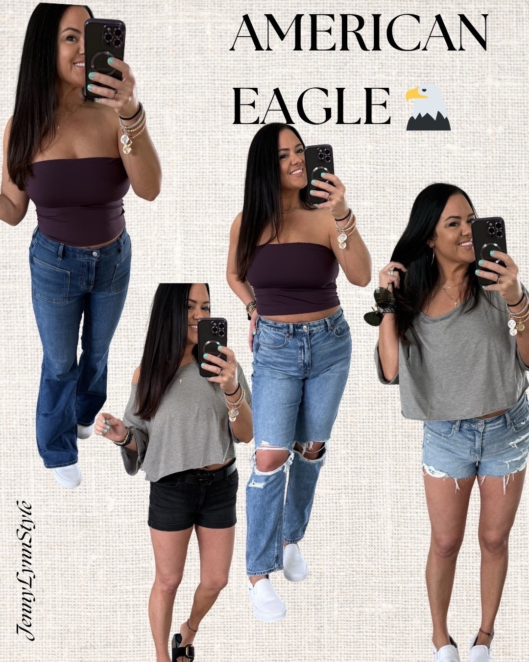 @Aerie @American Eagle Outfitters The denim shorts and jeans I’m loving this season! 

#LTKxAerie #LTKootd #LTKMidsize