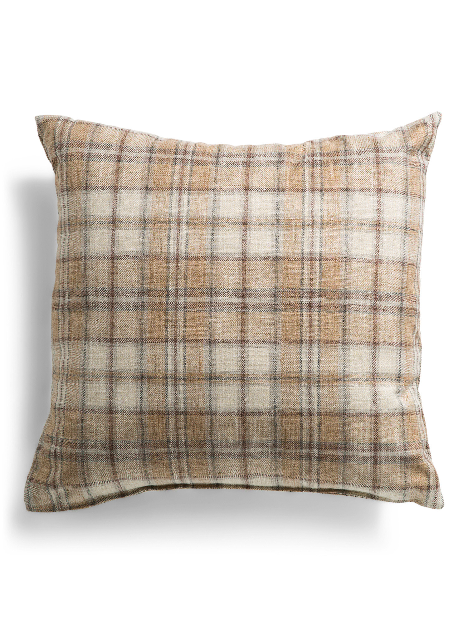 24x24 Oversized Luxury Plaid Pillow | TJ Maxx