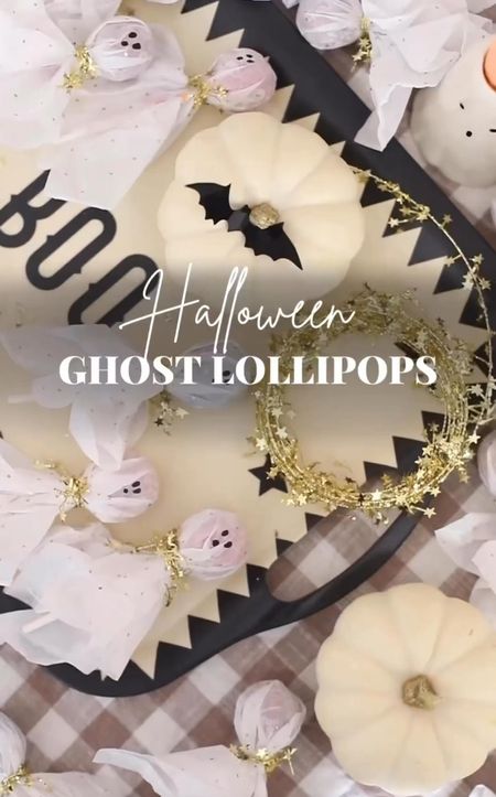This Halloween, make these throwback DIY Tissue Paper Ghost Lollipops with a gold sparkly twist! This easy craft is inexpensive, simple to make, and perfect for Halloween trick-or-treat treats, as a classroom candy, or as a spooky party favor! 

#LTKHalloween #LTKSeasonal #LTKHoliday