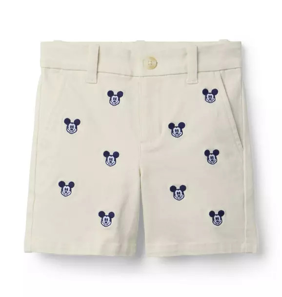 Disney Mickey Mouse Embroidered Twill Short | Janie and Jack