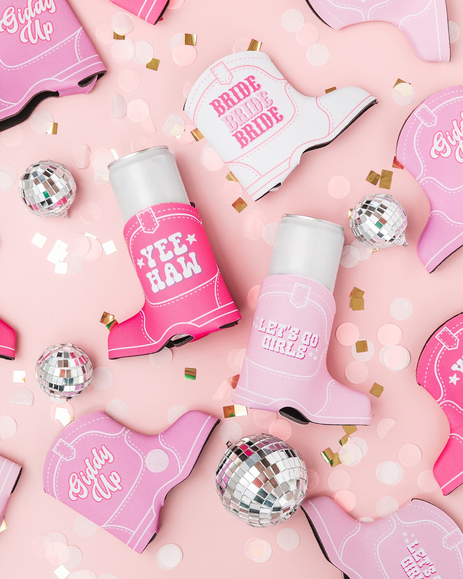 Cowgirl Boot Slim Can Cooler, 13 Pack, Bachelorette Party Favor, Western Theme, Last Rodeo, Nash ... | Etsy (US)