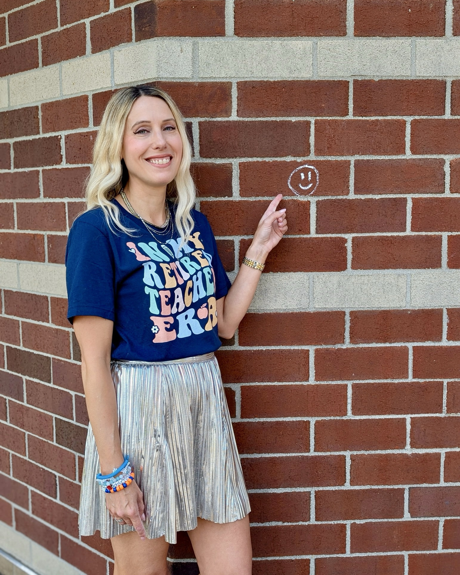 Retired teacher era 🤍  Shirt comes in many different colors. #retiredteacheroutfit #retiredteacher #retiredteachershirt#LTKSummerEdit 

#LTKFindsUnder50 #LTKStyleTip