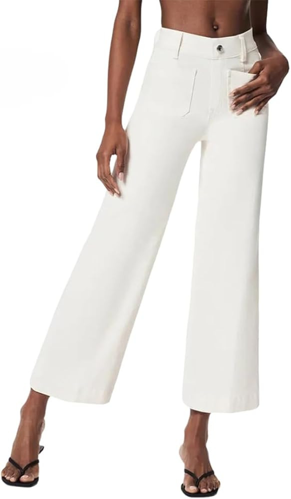 Oprah's Favorite Women's High Waisted Tummy Control Sailor Wide Leg Trouser Cropped Wide Leg Bagg... | Amazon (US)