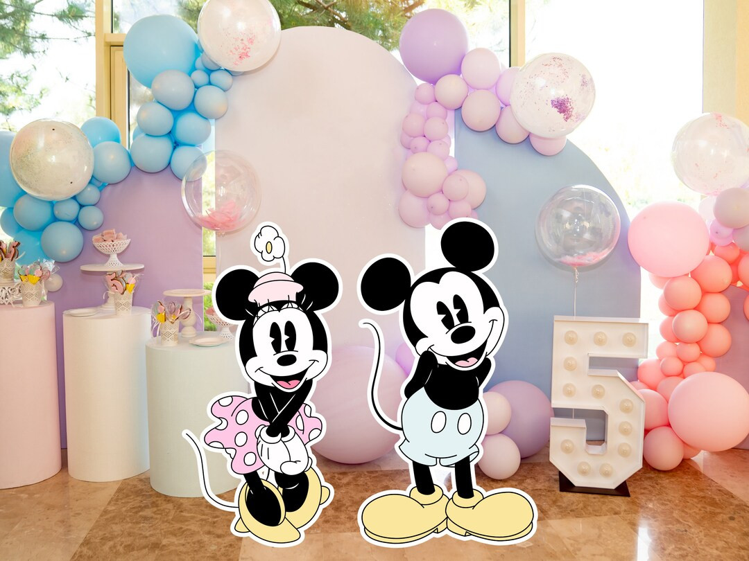 Mouse Bundle Cutout, Pastel Mouse Backdrop Big Decor, Pastel Theme Party Decoration Baby shower O... | Etsy (US)