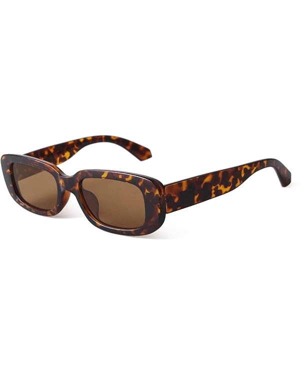 BUTABY Rectangle Sunglasses for Women Retro Driving Glasses 90’s Vintage Fashion Narrow Square ... | Amazon (US)